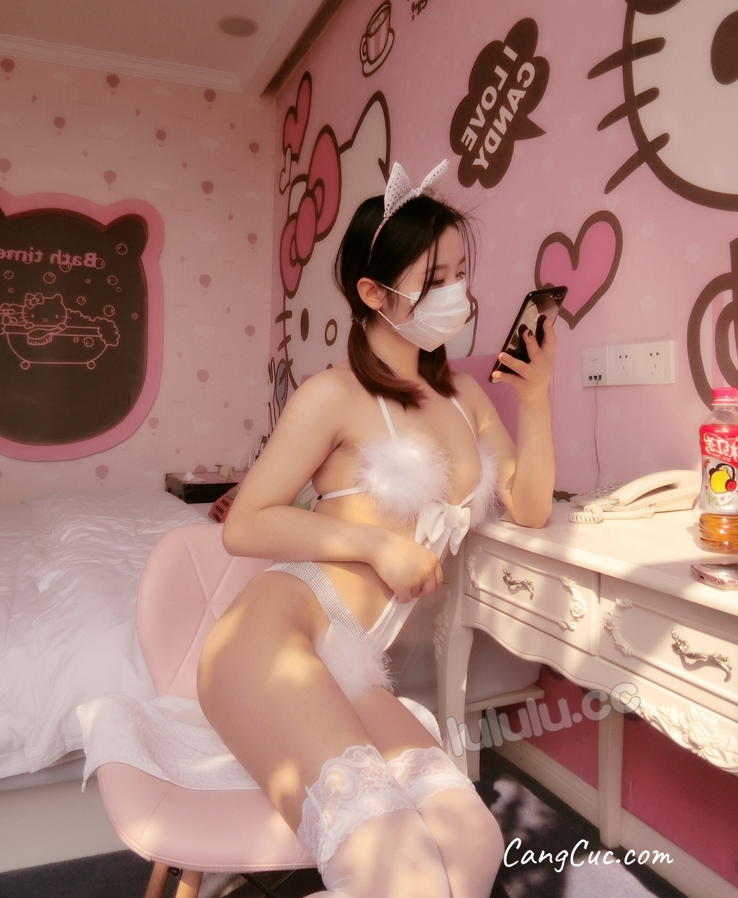 Coser@洛美 – 貓女白絲